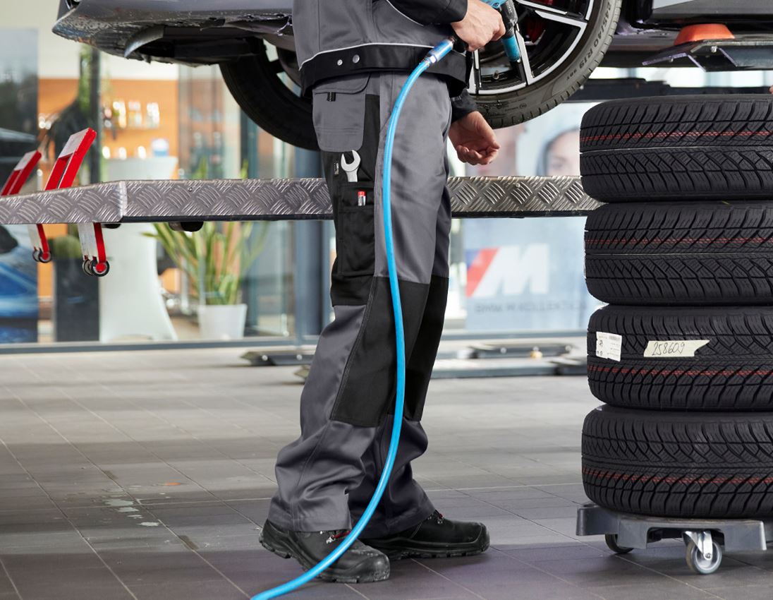 Spodnie robocze: Spodnie do pasa e.s.image + szary/czarny 1