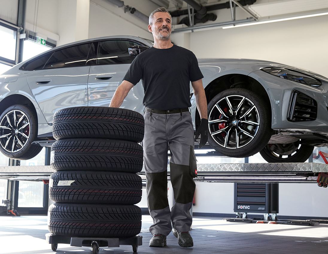 Spodnie robocze: Spodnie do pasa e.s.image + szary/czarny 3