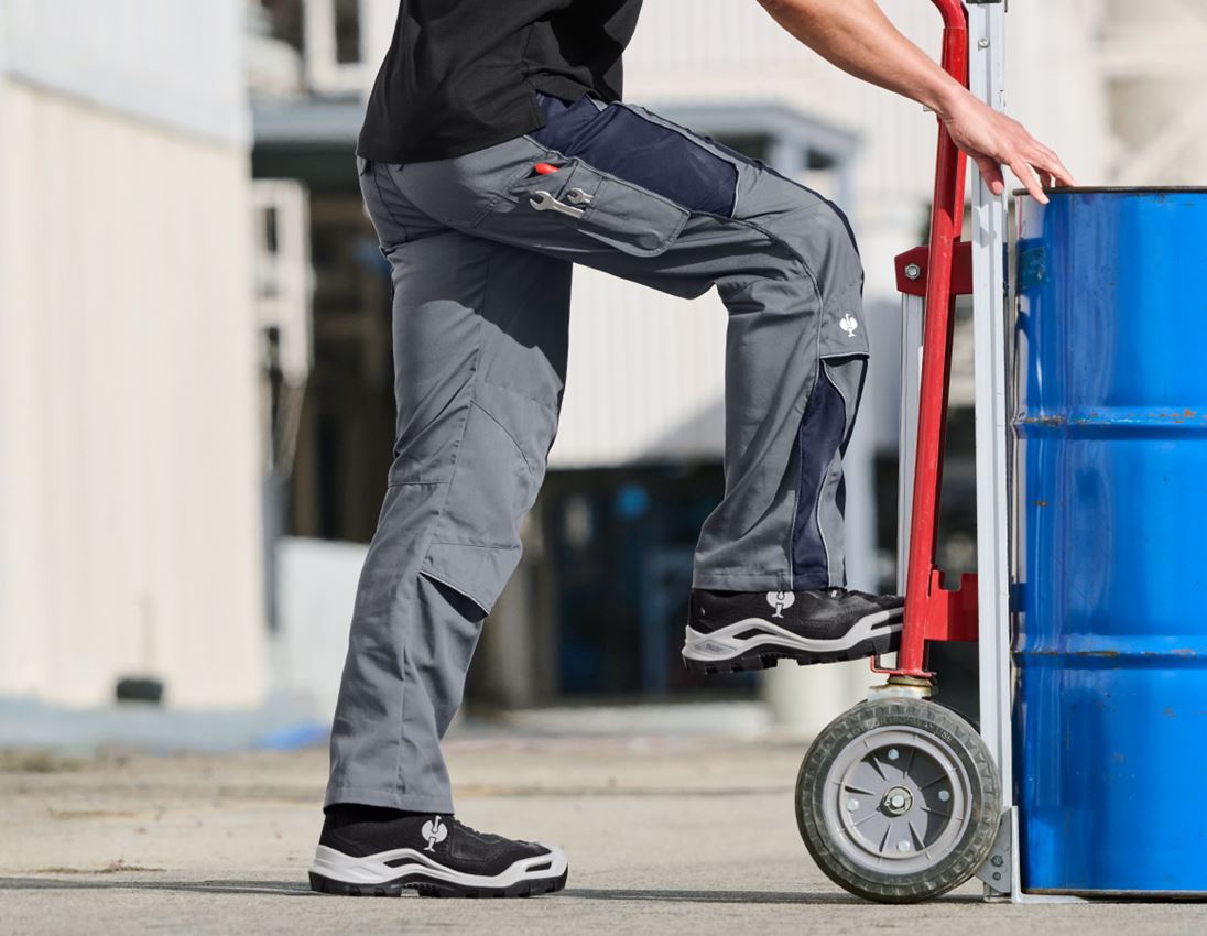 Spodnie robocze: Spodnie do pasa e.s.active + szary/granatowy 3