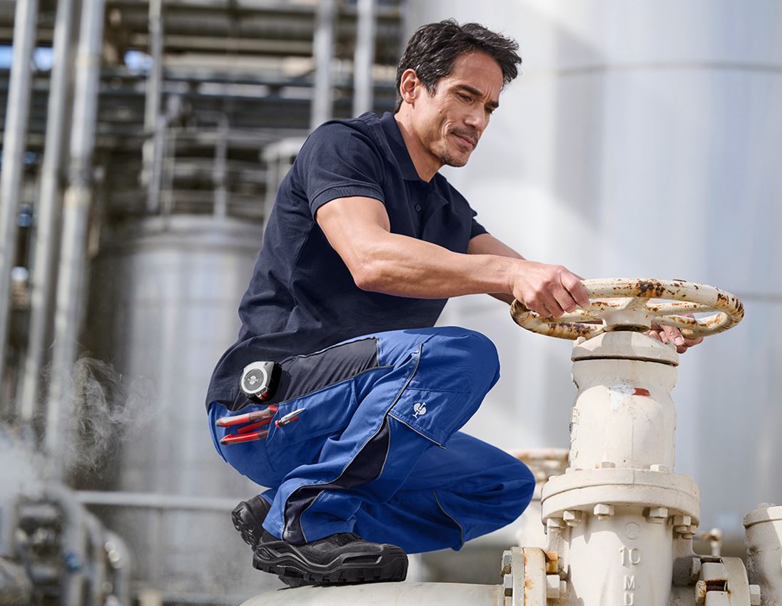 Spodnie robocze: Spodnie do pasa e.s.active + chabrowy/granatowy 5