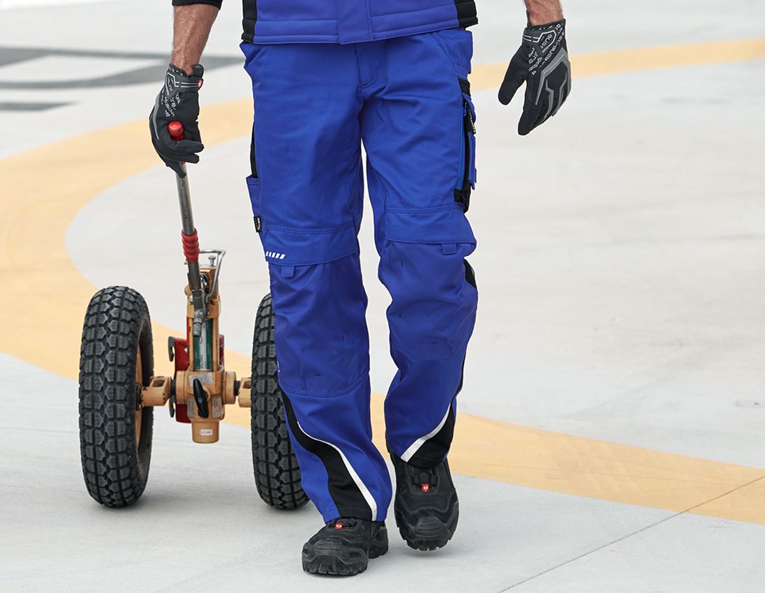 Spodnie robocze: Spodnie do pasa e.s.motion + chabrowy/czarny 1