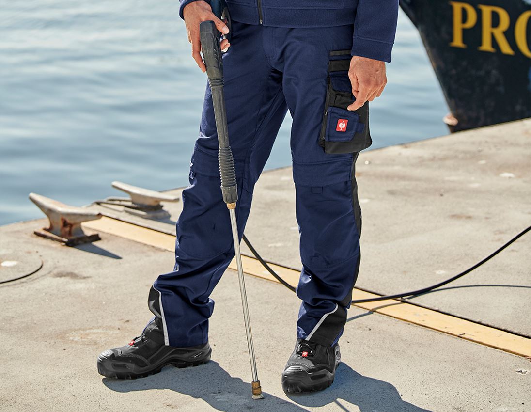 Spodnie robocze: Spodnie do pasa e.s.motion + granatowy/czarny