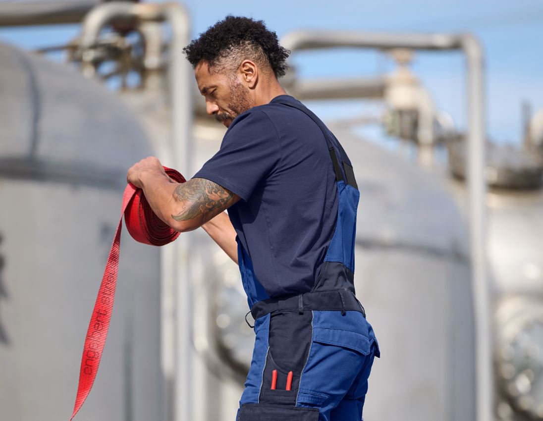 Spodnie robocze: Ogrodniczki e.s.active + chabrowy/granatowy 1