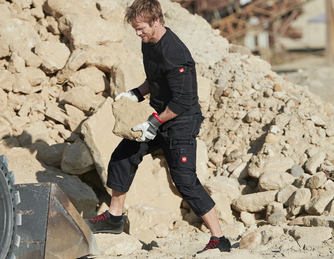 Spodnie robocze: Rybaczki e.s.roughtough + czarny 1