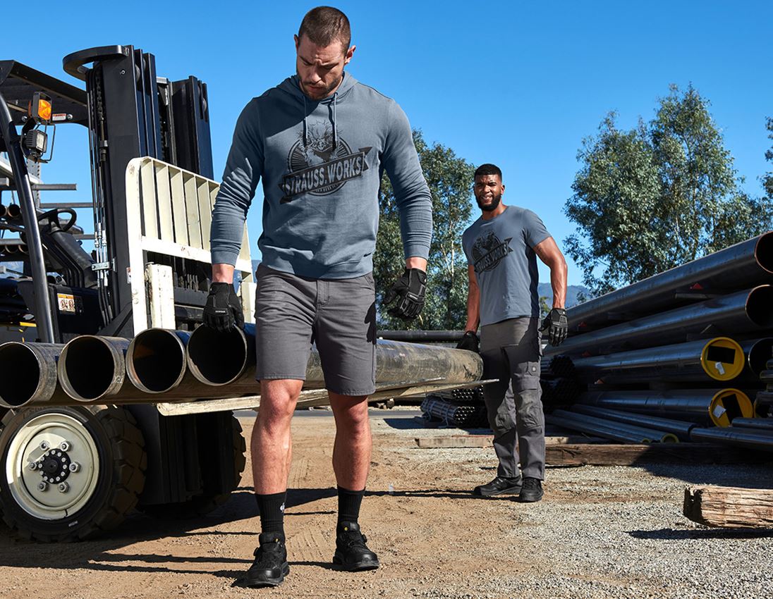 Spodnie robocze: Szorty e.s.iconic + karbonowym szary 4