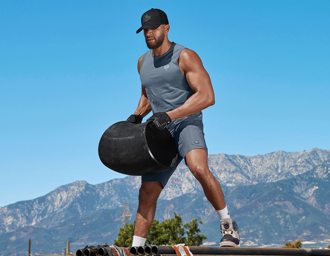 Spodnie robocze: Szorty e.s.iconic + niebieski tlenkowy 2