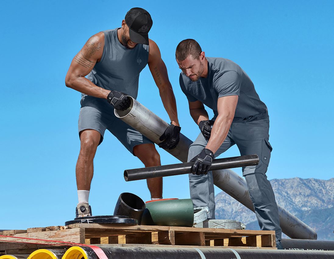 Spodnie robocze: Szorty e.s.iconic + niebieski tlenkowy 3