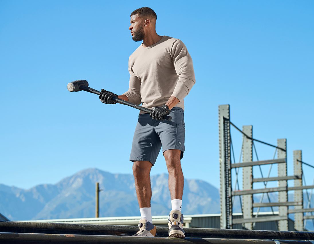 Spodnie robocze: Szorty e.s.iconic + niebieski tlenkowy 4