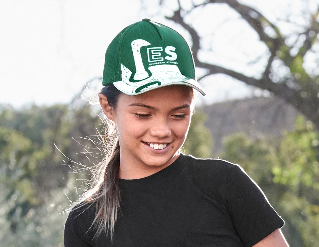 Akcesoria: Czapka z daszkiem e.s.motion, dziecięce + zielony