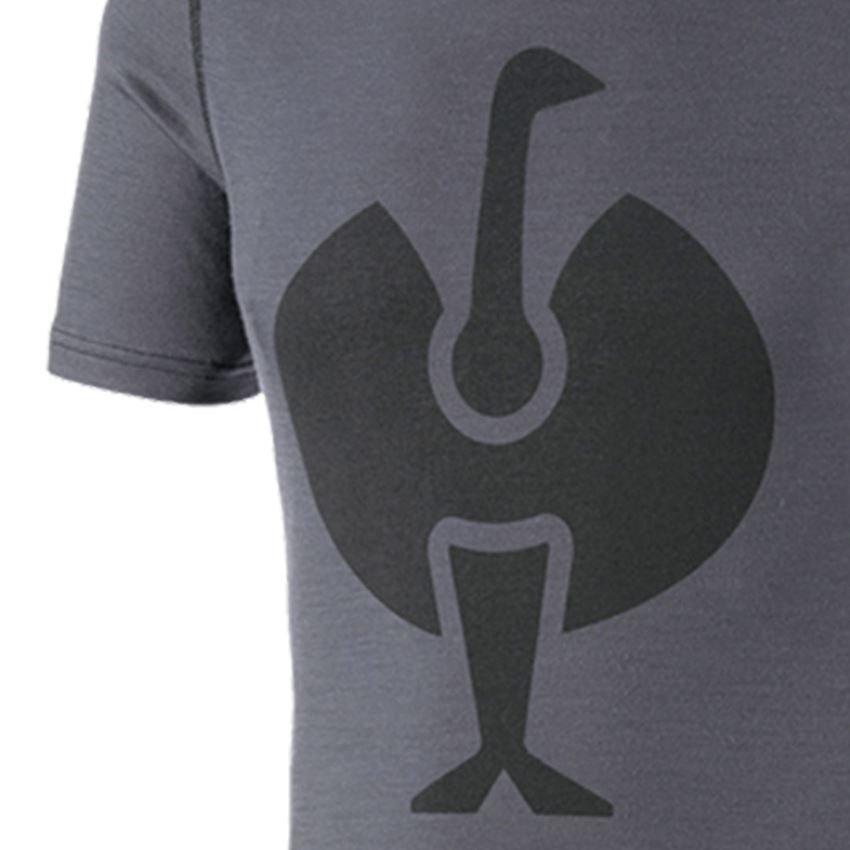 Bielizna | Odzież termoaktywna: e.s. Koszulka Merino, męska + cementowy/grafitowy 2