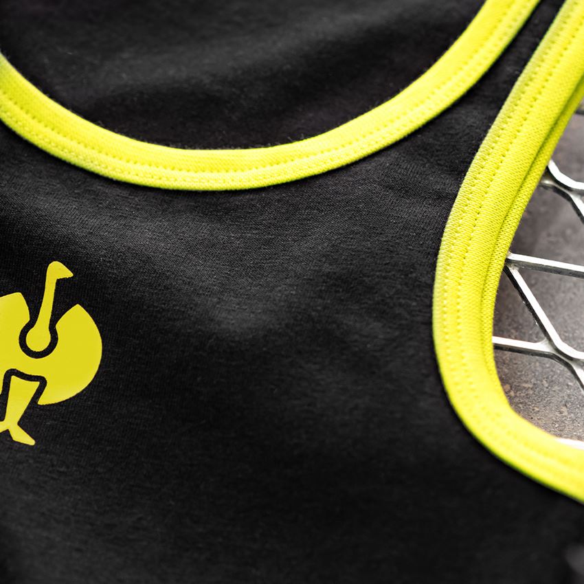 Bielizna: e.s. cotton stretch Koszulka bokserka,2 szt.,dzie. + czarny/żółty acid 2