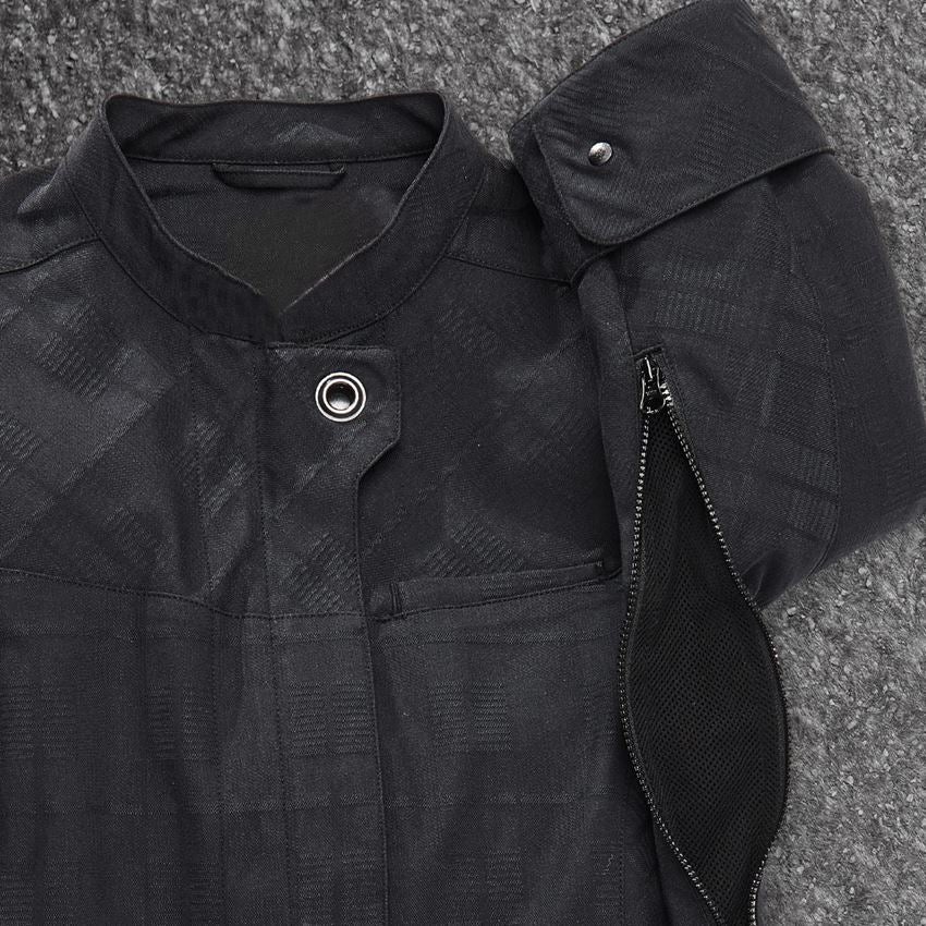 Kurtki robocze: Bluza kucharska rękaw 3/4 e.s.fusion, damska + czarny 2