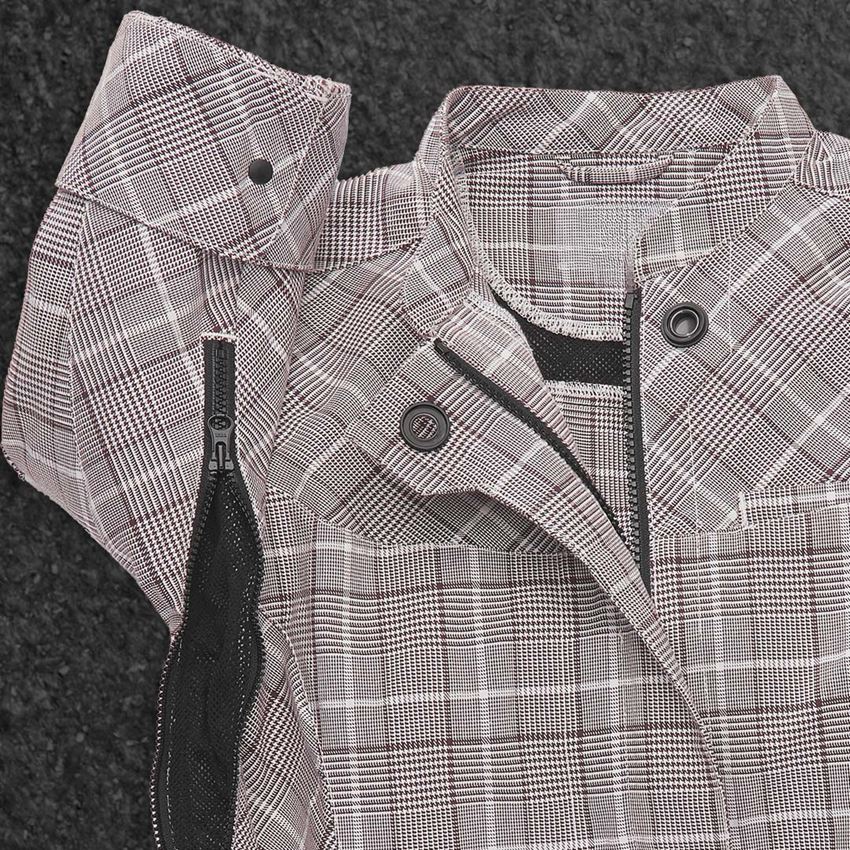 Kurtki robocze: Bluza kucharska rękaw 3/4 e.s.fusion, damska + kasztanowy/biały 2