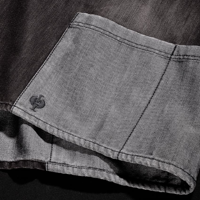 Fartuchy: e.s. Fartuch przedni denim, krótkie + graphitewashed 2