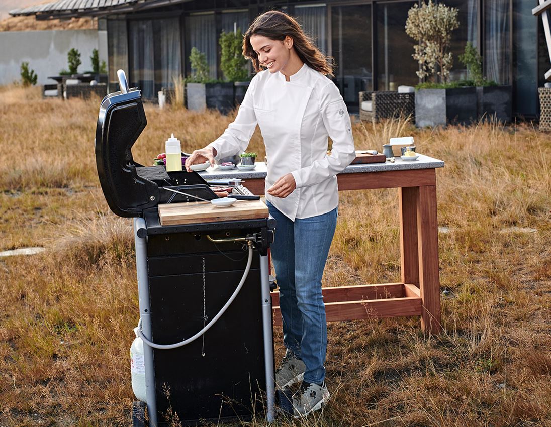 Koszulki | Pulower | Bluzki: e.s. Koszula kucharska, damska + biały 1