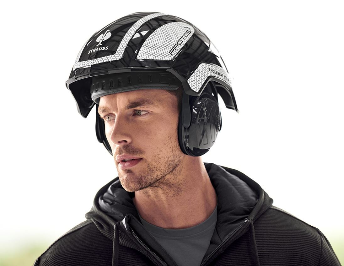 Helmy | Kaski ochronne: e.s. Hełm roboczy Protos® + czarny/biały 2