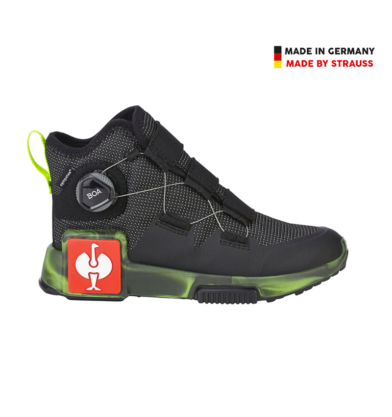 Obuwie dziecięce: Uniwersalne buty e.s. Toowoomba, dziecięce + czarny/żółty ostrzegawczy 2