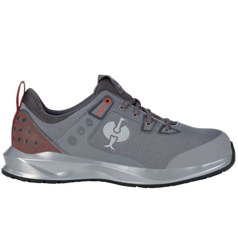 S1: S1 Półbuty bezpieczne e.s. Hades II + platynowy/strauss czerwony 2