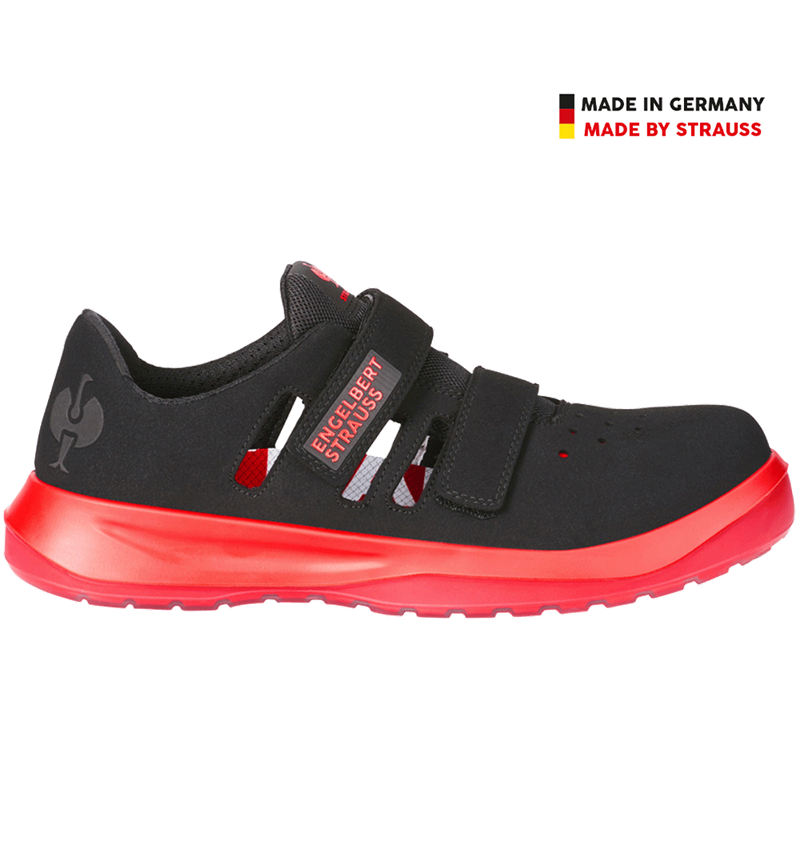 S1P	: S1P Sandały bezpieczne e.s. Banco + czarny/czerwony słoneczny 2