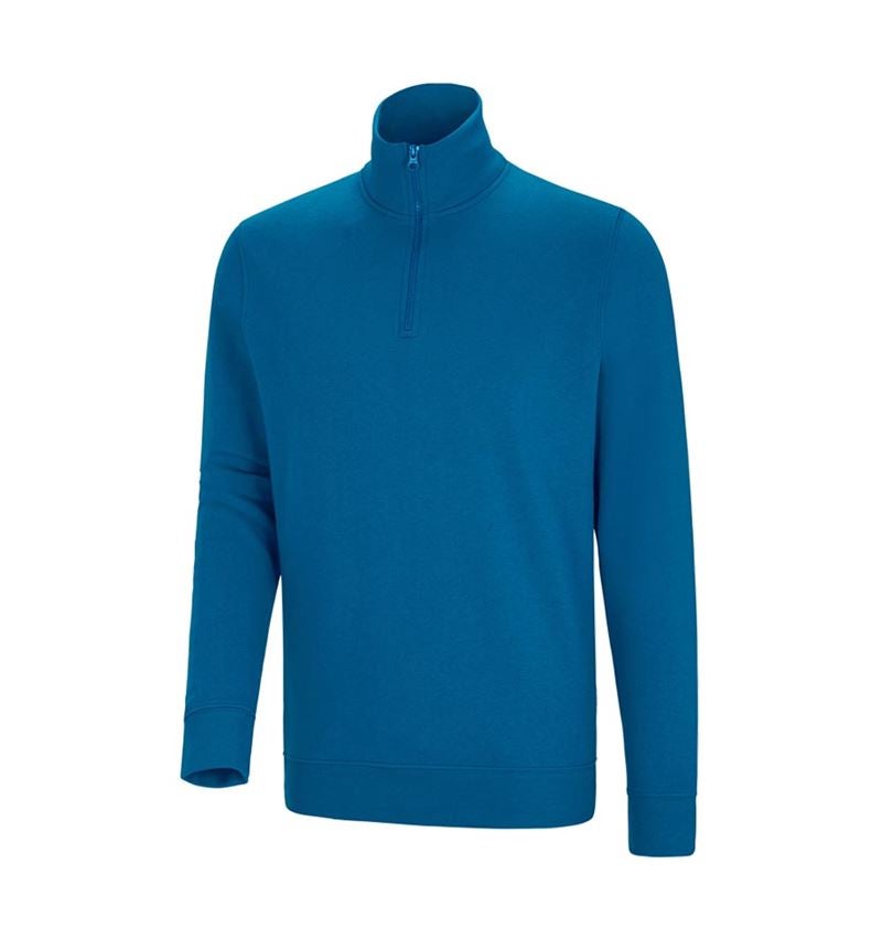 Koszulki | Pulower | Koszule: e.s. Bluza z dekoltem na suwak poly cotton + atol