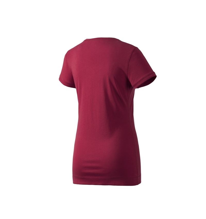 Koszulki | Pulower | Bluzki: e.s. Koszulka długa cotton, damska + bordowy 1