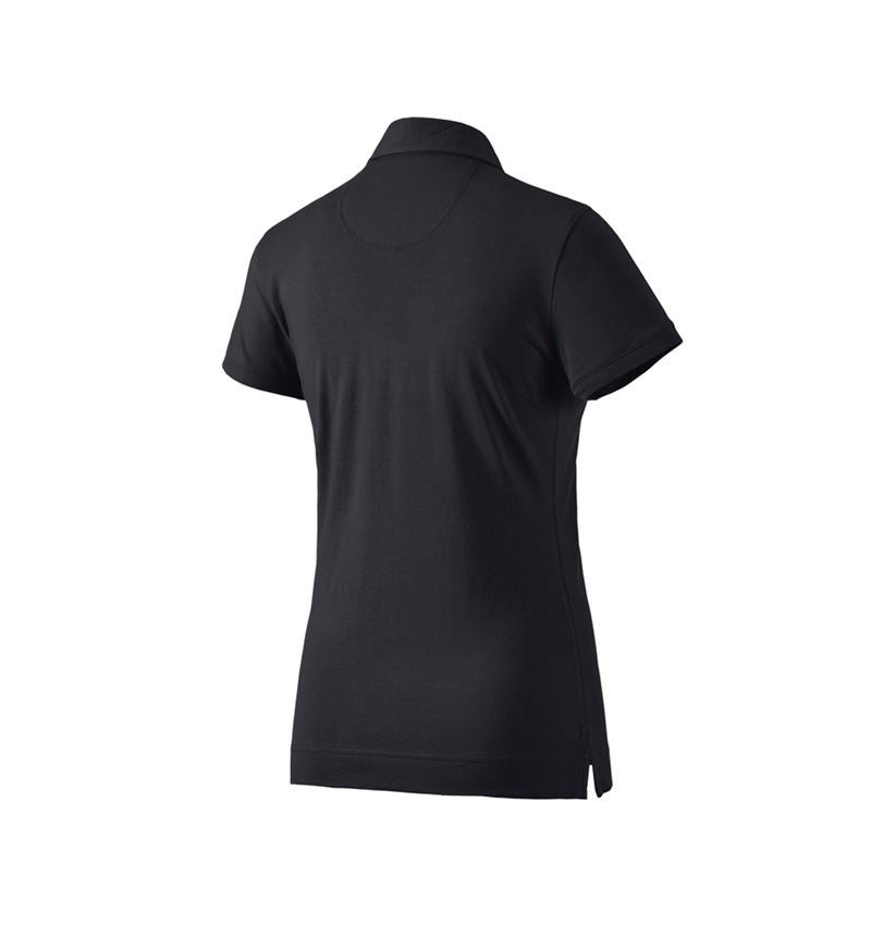 Koszulki | Pulower | Bluzki: e.s. Koszulka polo cotton stretch, damska + czarny 4