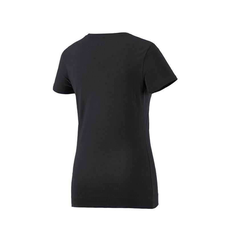 Koszulki | Pulower | Bluzki: e.s. Koszulka cotton stretch, damska + czarny 5