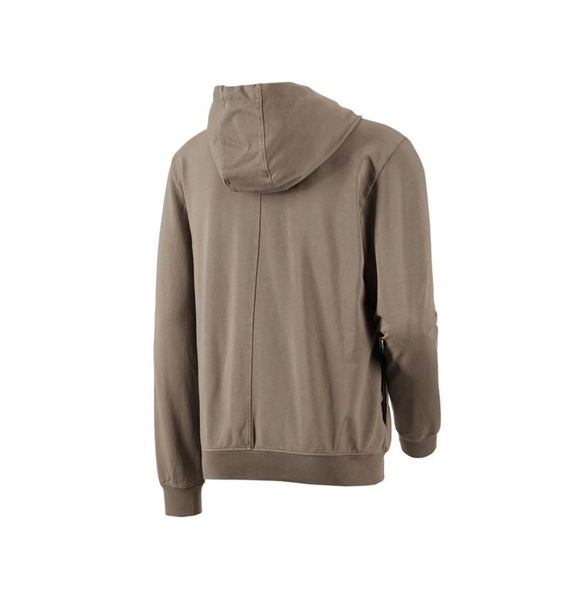 Koszulki | Pulower | Koszule: Bluza rozpinana z kapturem e.s.motion ten + brązowy pekan vintage 3