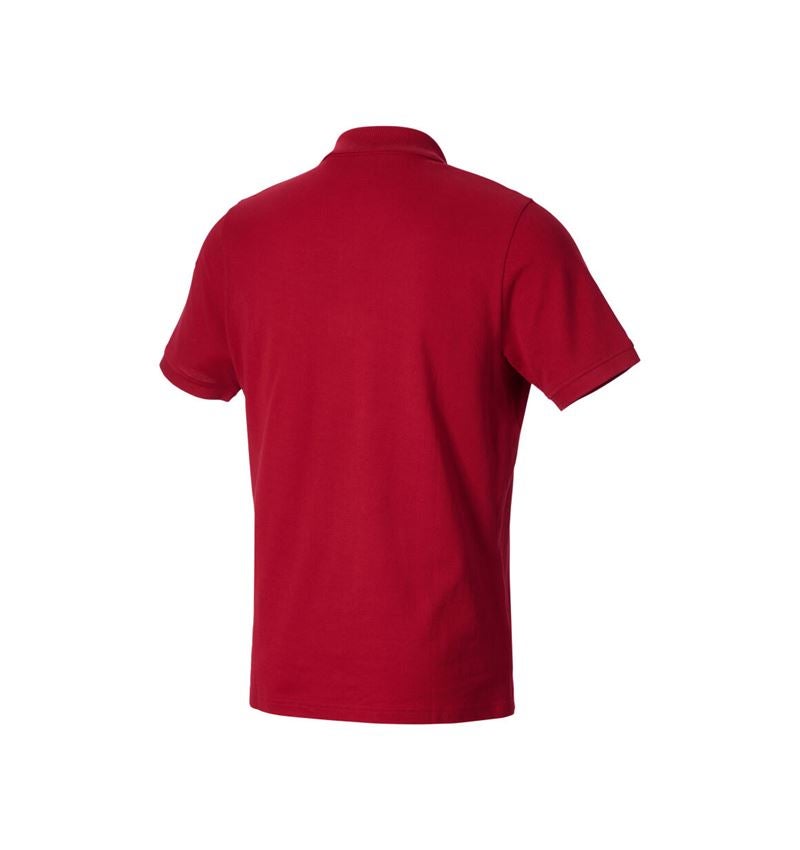 Koszulki | Pulower | Koszule: e.s. Koszulka polo z piqué cotton light + ognistoczerwony 3