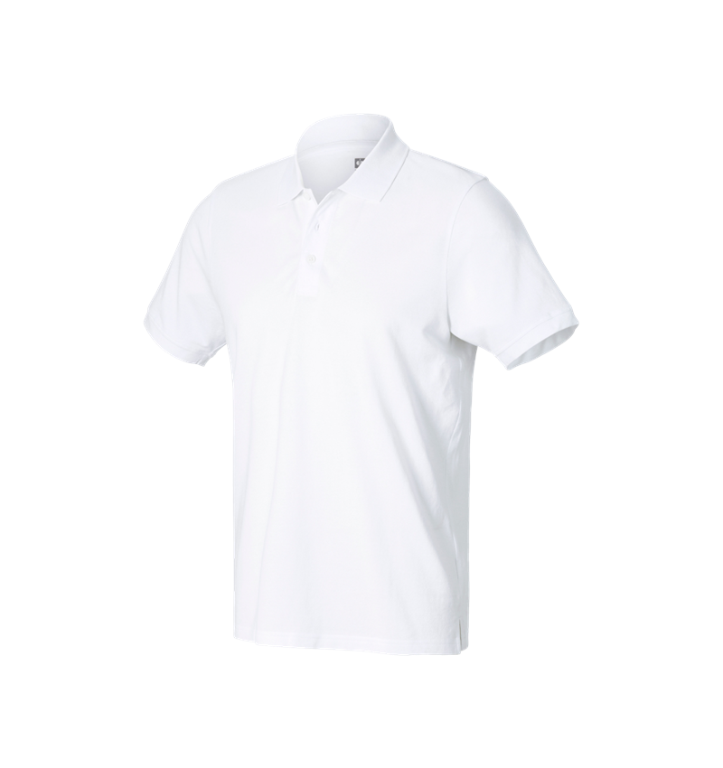 Koszulki | Pulower | Koszule: e.s. Koszulka polo z piqué cotton light + biały 2