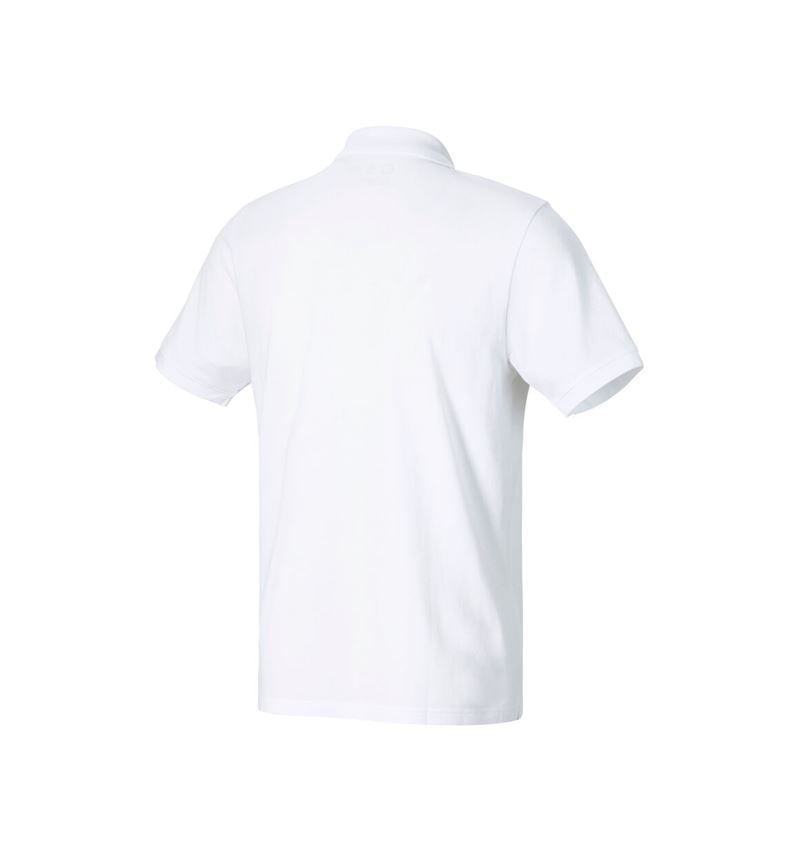 Koszulki | Pulower | Koszule: e.s. Koszulka polo z piqué cotton light + biały 3