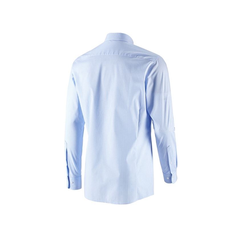 Koszulki | Pulower | Koszule: e.s. Koszula biznesowa cotton stretch, slim fit + mroźny błękit w kratkę 3