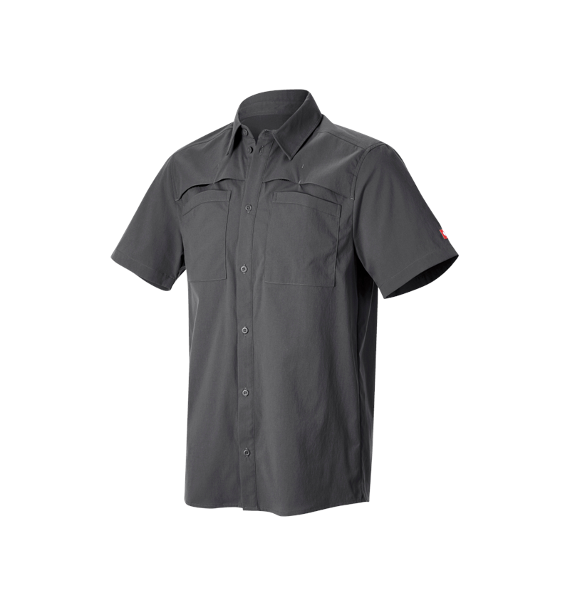 Koszulki | Pulower | Koszule: Koszule robocze e.s.t:aktik, krótki rękaw + karbonowym szary 5