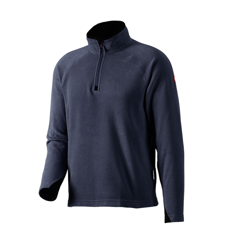 Koszulki | Pulower | Koszule: Bluza Troyer z mikropolaru dryplexx® micro + granatowy 2