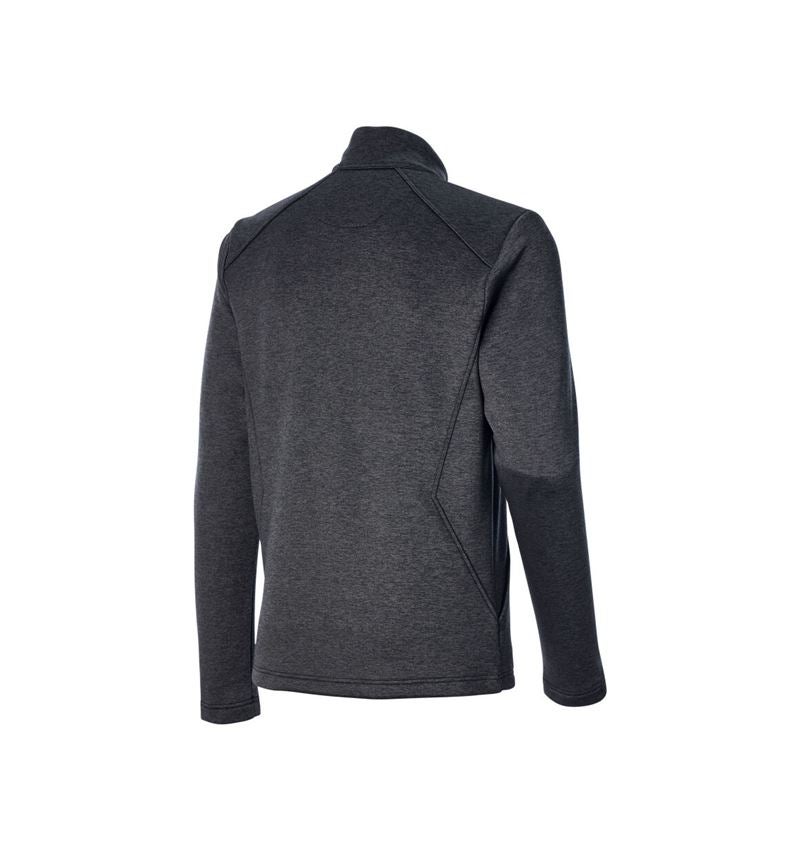 Koszulki | Pulower | Koszule: Bluza ze stójką thermo stretch e.s.trail + czarny melanżowy 5