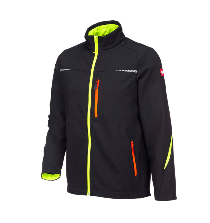 Kurtki robocze: Kurtka softshell e.s.motion 2020 + czarny/żółty ostrzegawczy/pomarańczowy ostrzegawczy 7