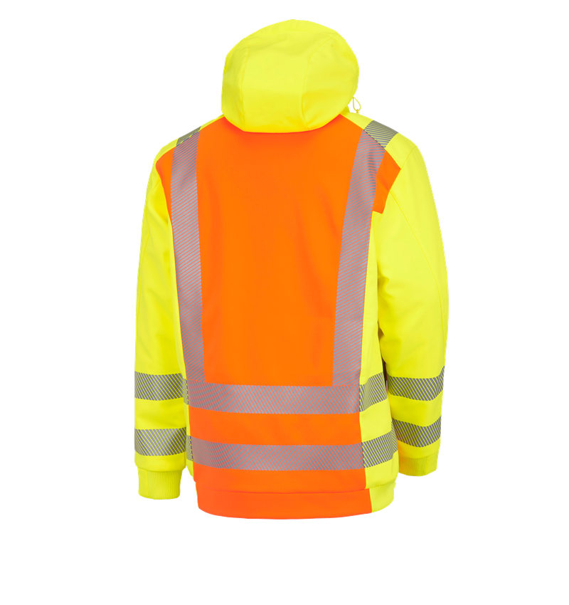 Kurtki robocze: Ostrzeg. kurtka zimowa softshell e.s.motion 2020 + pomarańczowy ostrzegawczy/żółty ostrzegawczy 3