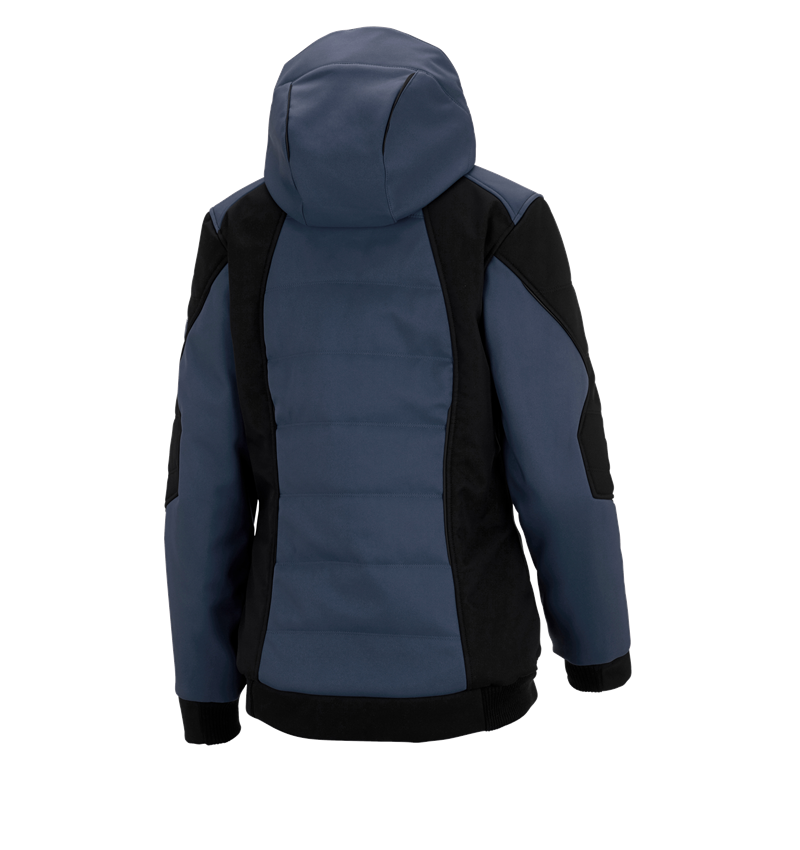 Kurtki robocze: Zimowa kurtka softshell e.s.vision, damska + pacyficzny/czarny 3