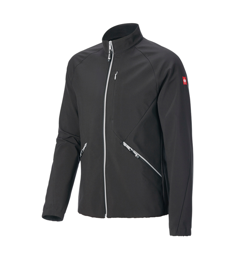 Kurtki robocze: Kurtka softshell e.s.ambition + czarny/platynowy