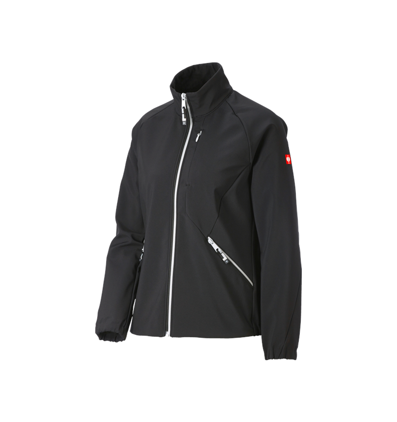 Kurtki robocze: Kurtka softshell e.s.ambition, damska + czarny/platynowy 3