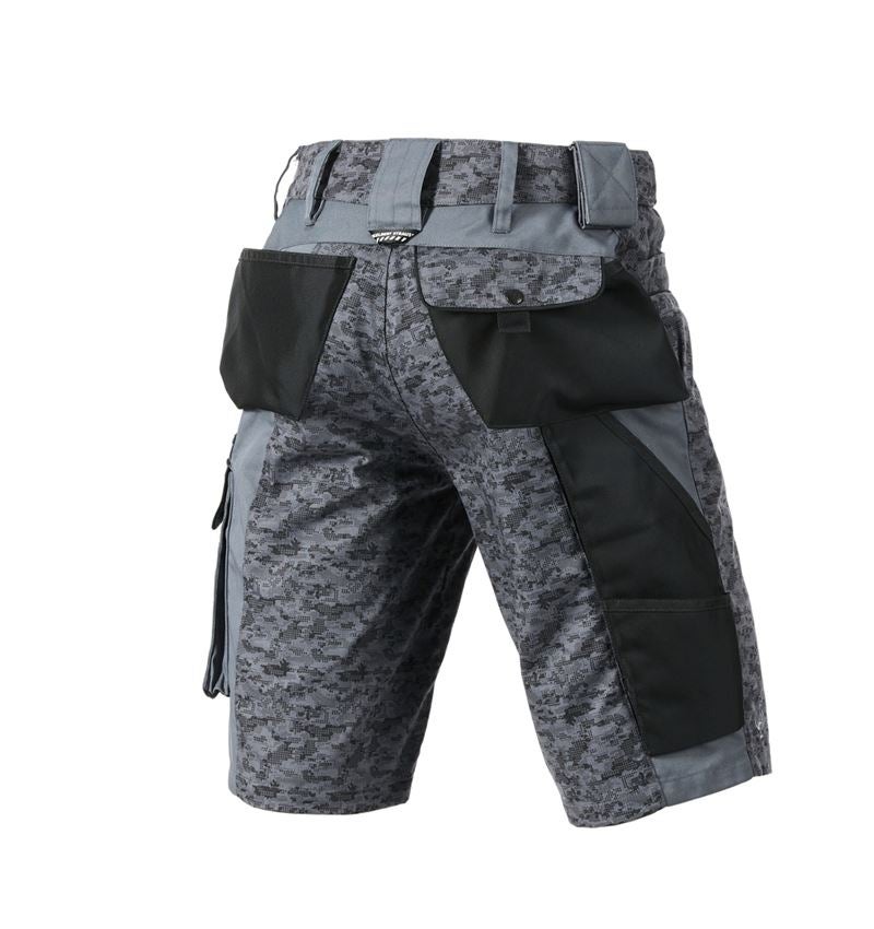 Spodnie robocze: e.s. Szorty Pixel + szary/grafitowy/limetowy 3