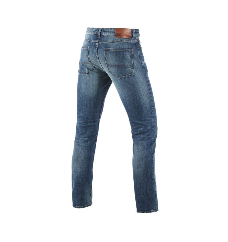 Spodnie robocze: e.s. Jeansy 5-kieszeniowe stretch, slim + mediumwashed 1