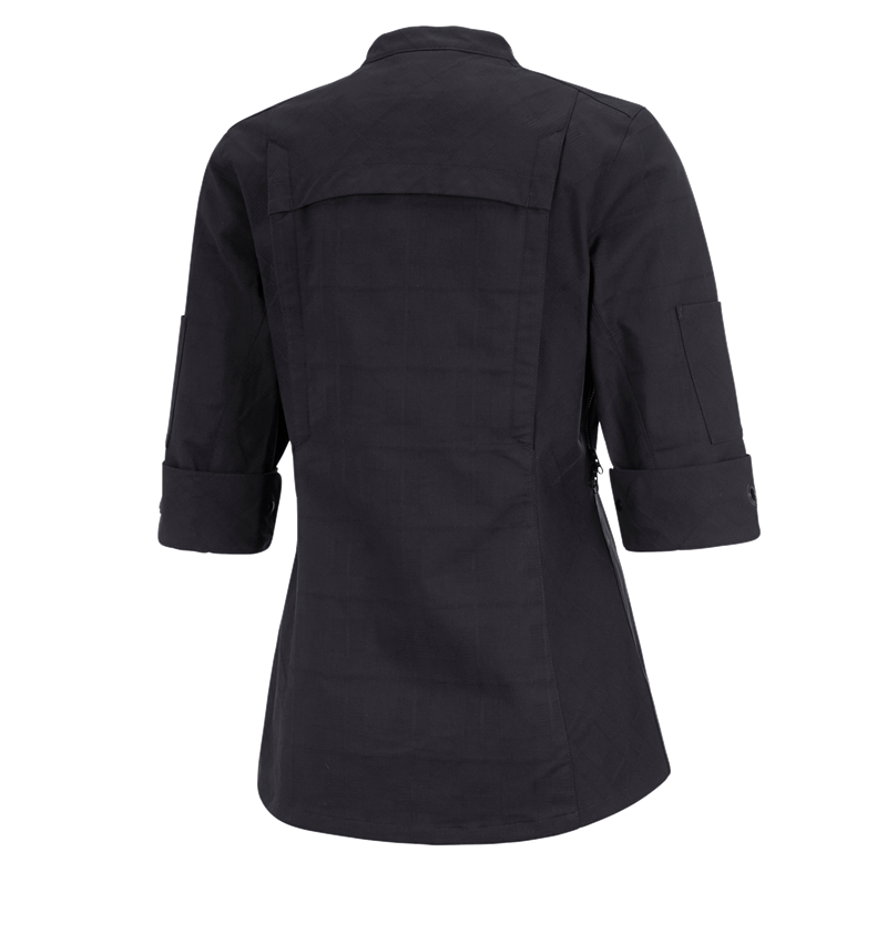 Kurtki robocze: Bluza kucharska rękaw 3/4 e.s.fusion, damska + czarny 4