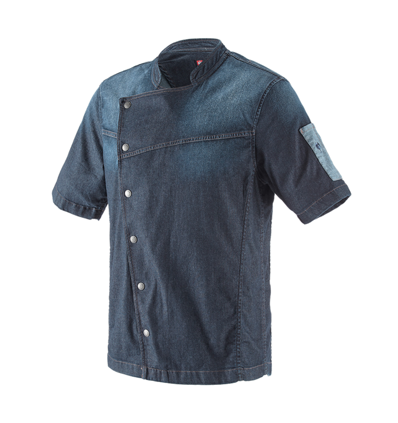 Koszulki | Pulower | Koszule: e.s. Bluza kucharska denim + mediumwashed