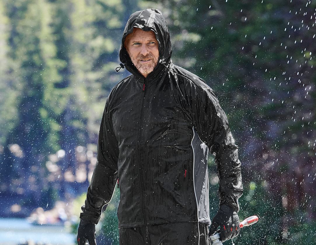 Kurtki robocze: Kurtka przeciwdeszczowa flexactive + czarny/szary