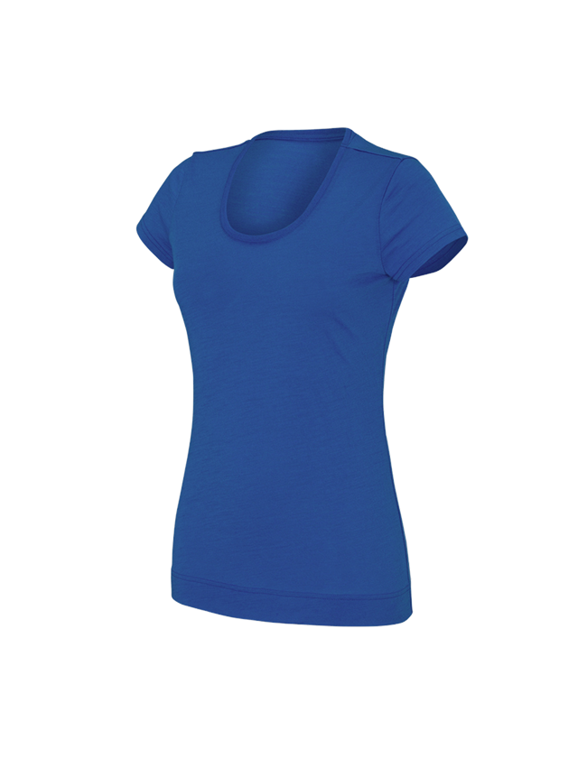 Koszulki | Pulower | Bluzki: e.s. Koszulka Merino light, damska + niebieski chagall