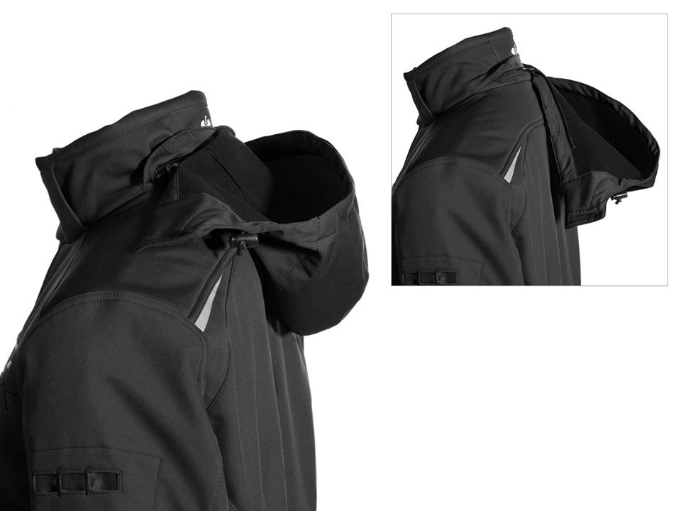 kapucňa so zapínaním kurtka softshell e.s.motion