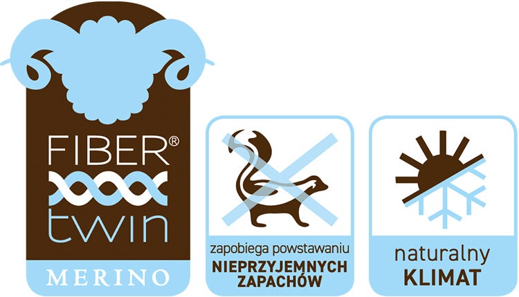 Wełna merynosowa to gatunek żywej wełny cechujący się wyjątkowo wysoką jakością, delikatnością i miękkością - właściwości izolacyjne
grzeje w niskiej/chłodzi w wysokiej temperaturze - zapobiega powstawaniu nieprzyjemnych zapachów (wymaga rzadszego prania)