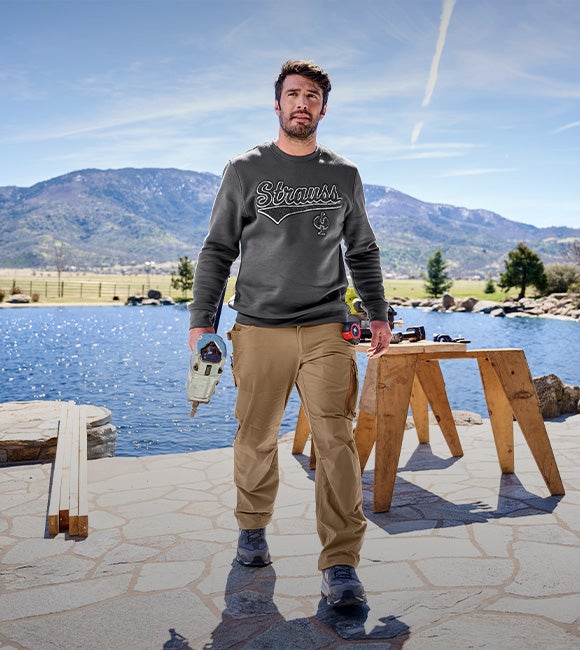 Mężczyzna w nowej odzieży e:pic
