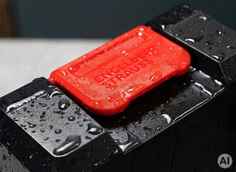 AI-generated / modified – detail of black STRAUSSbox x-small, splash-water protected